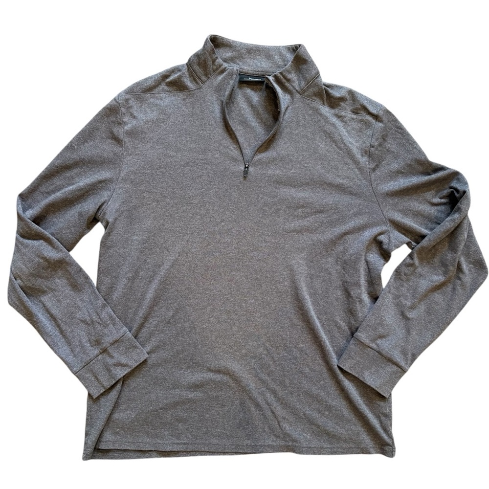 Marc Anthony Quarter Zip‎ Gray Pullover Men’s XL